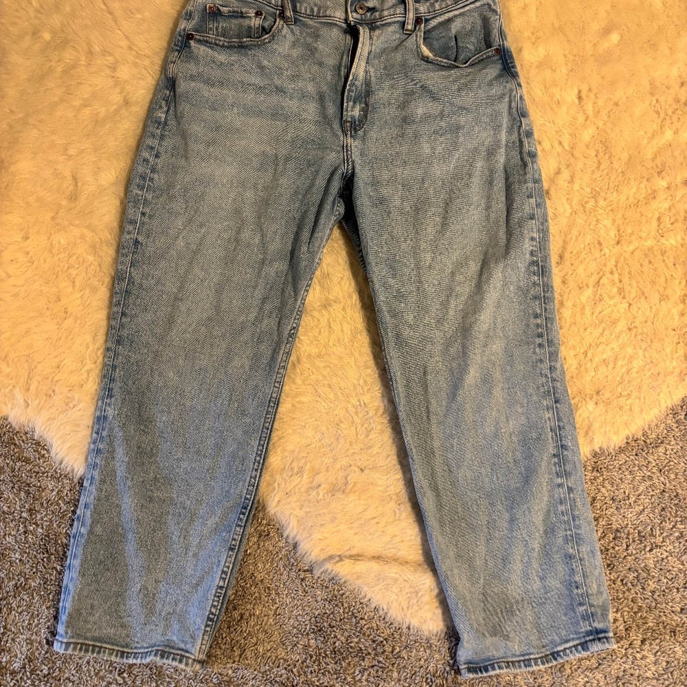 Abercrombie ultra high rise straight jean